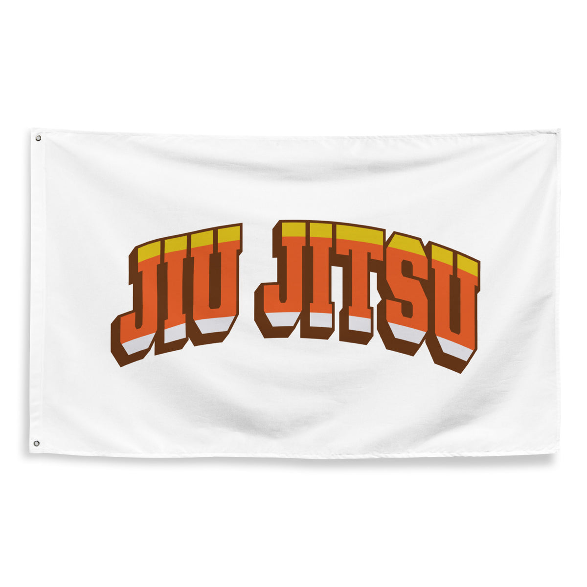 Candy Corn Jiu Jitsu Flag - The Defensive Pin