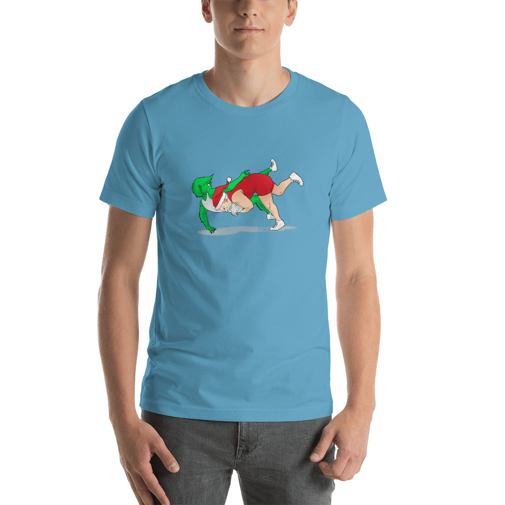 Wrestling Santa T-Shirt - The Defensive Pin