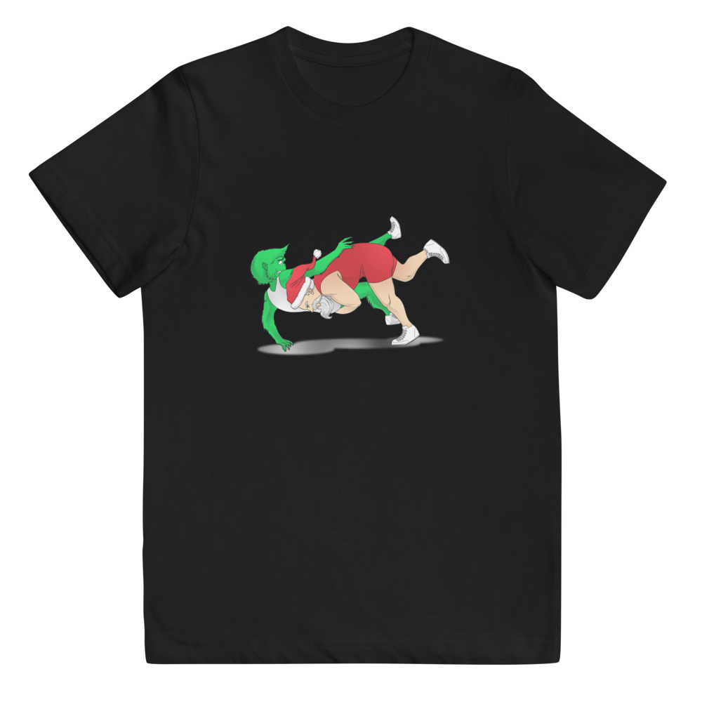 Kids Wrestling Santa T-shirt - The Defensive Pin