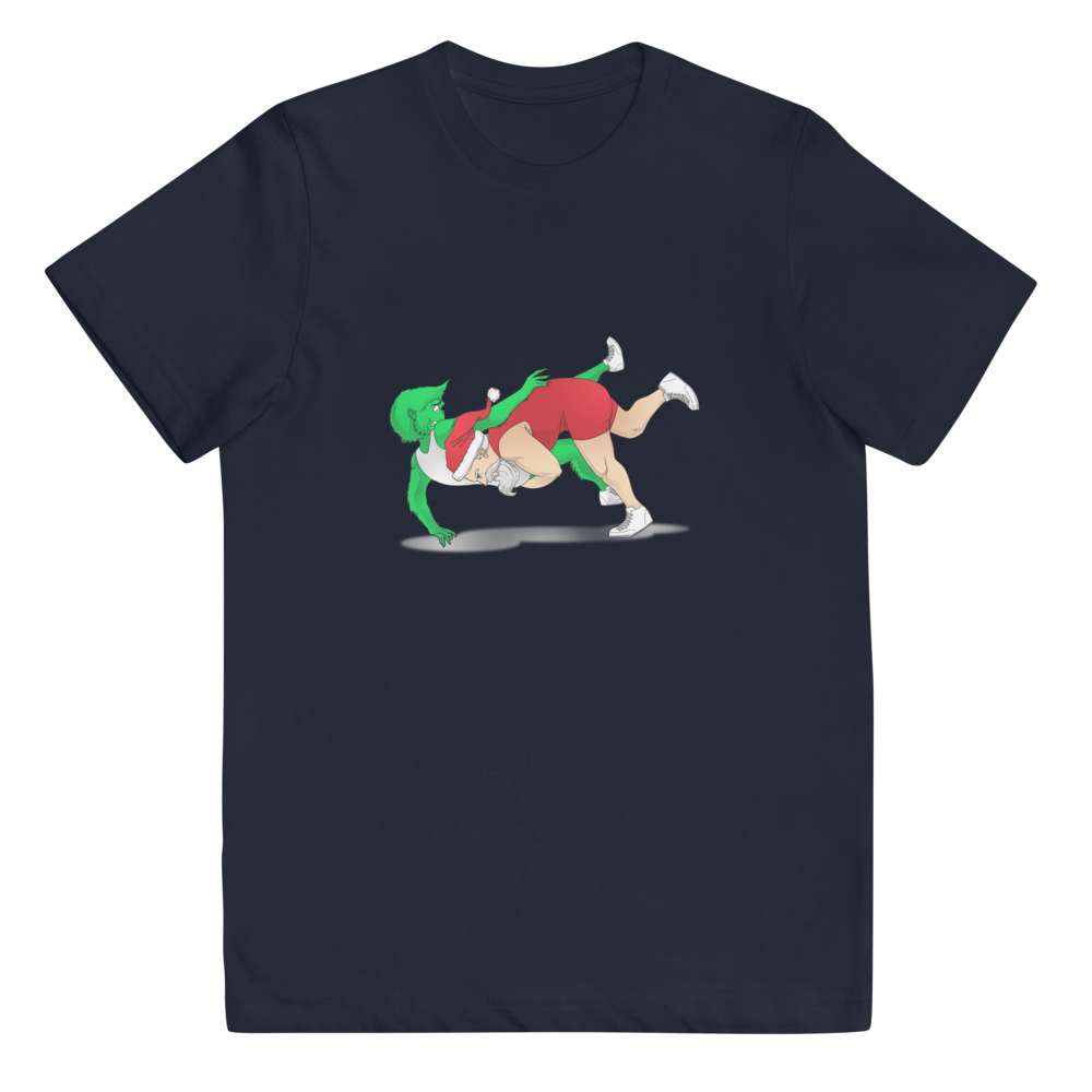 Kids Wrestling Santa T-shirt - The Defensive Pin